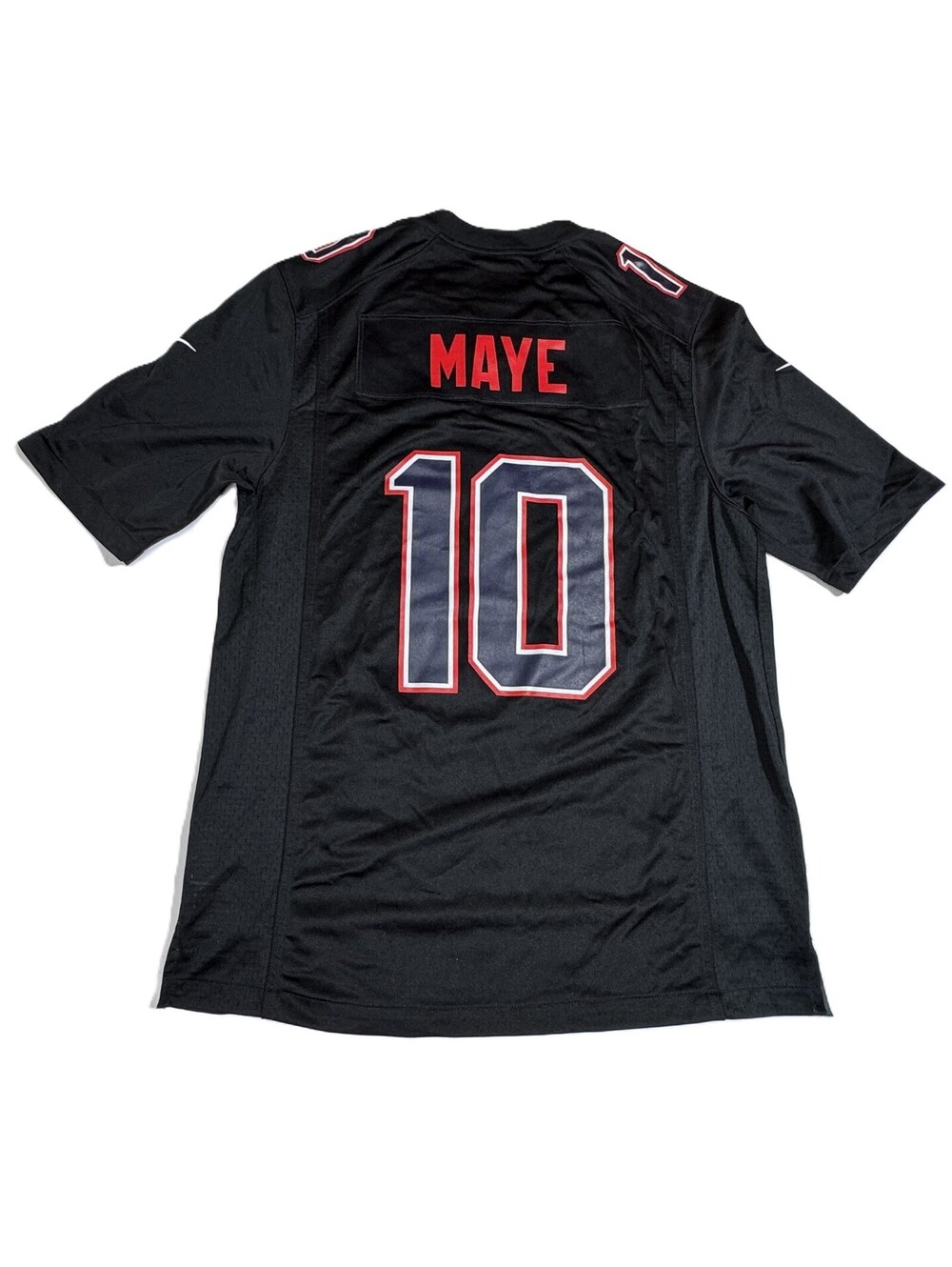 Nike New England Patriots Drake Maye Carbon Black Fashion Jersey Mens L NEW - Picture 8 of 8
